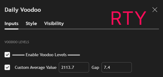 RedBenTrader's tweet photo. Voodoo Range Calibrations for the week of 5/19/25:   For those using @CarreyTrades
Indicator, match your settings to the screenshots to calibrate for the week. Join my free discord for full charts and trading tips  https://t.co/dy5YKRaBuY https://t.co/1rZoJcQAL7