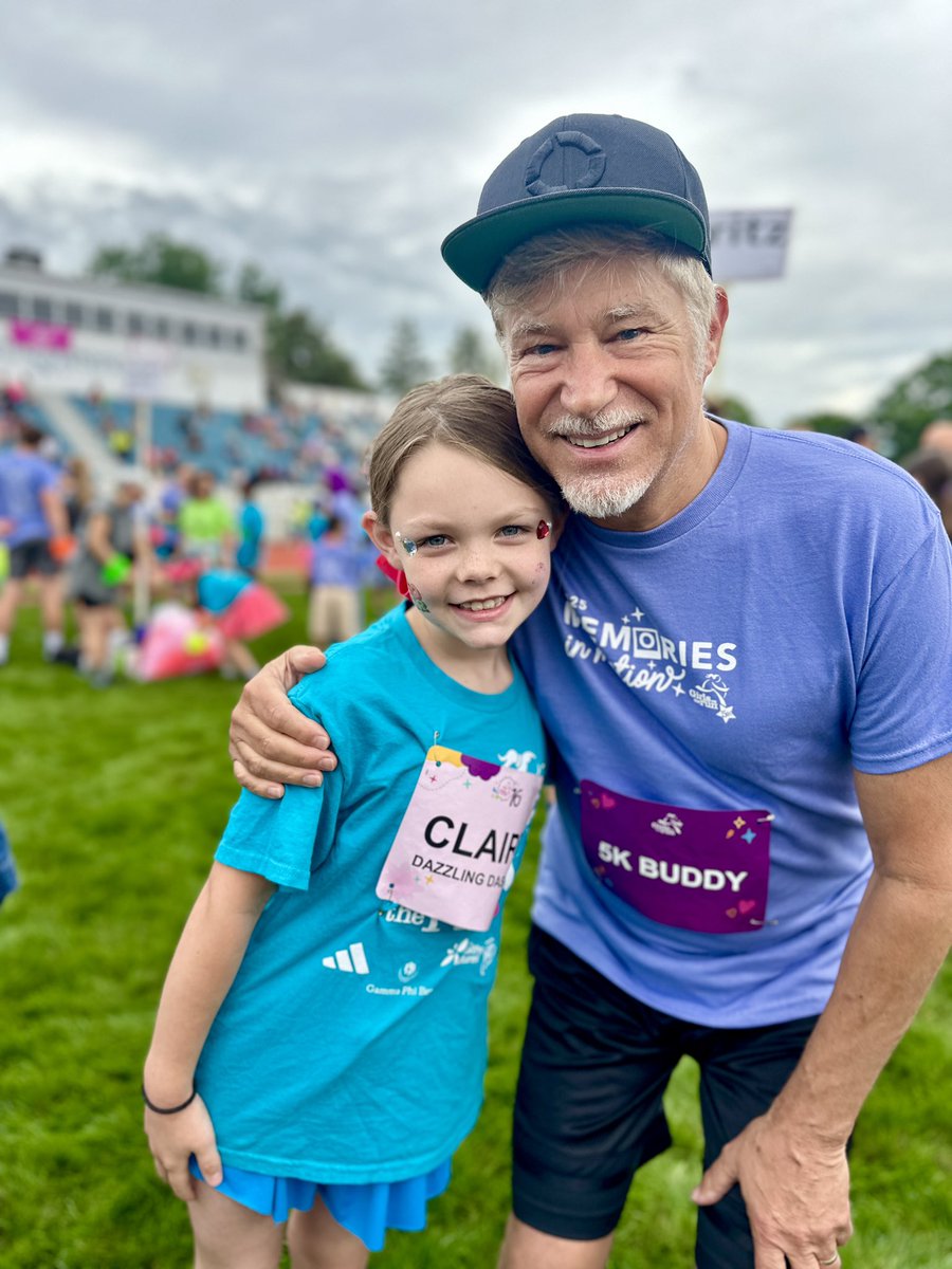 A fun 5k with my granddaughter today! She was hard to keep up with!!