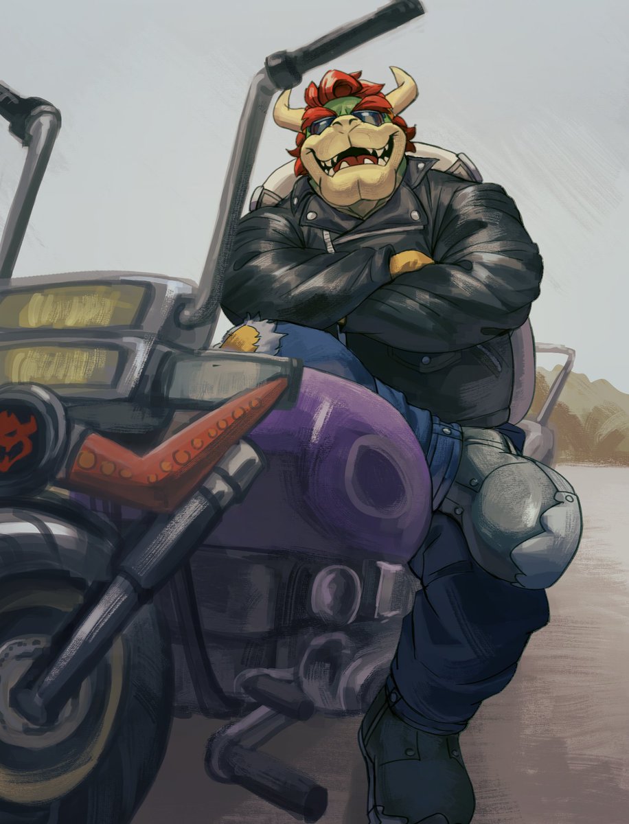 Biker bowser doodle