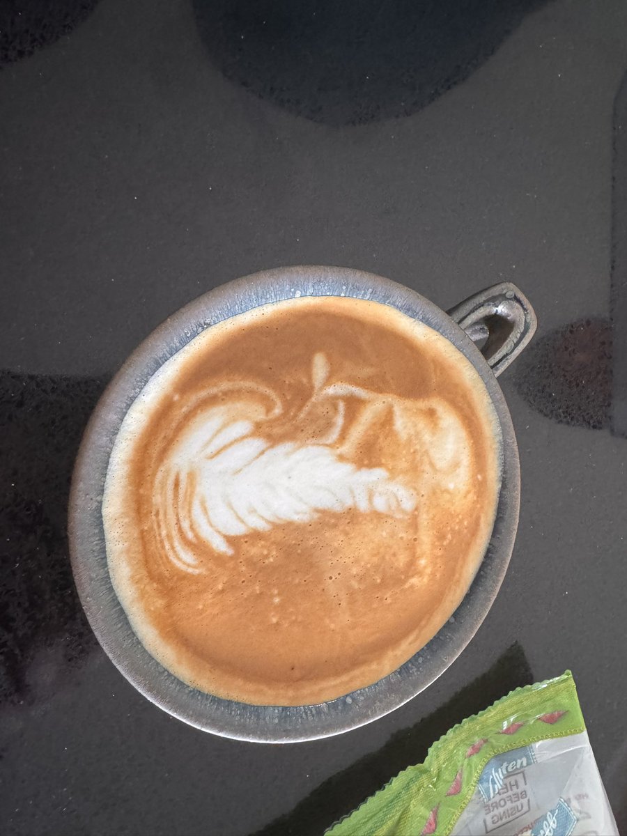 Post on call coffee in the drizzle at home