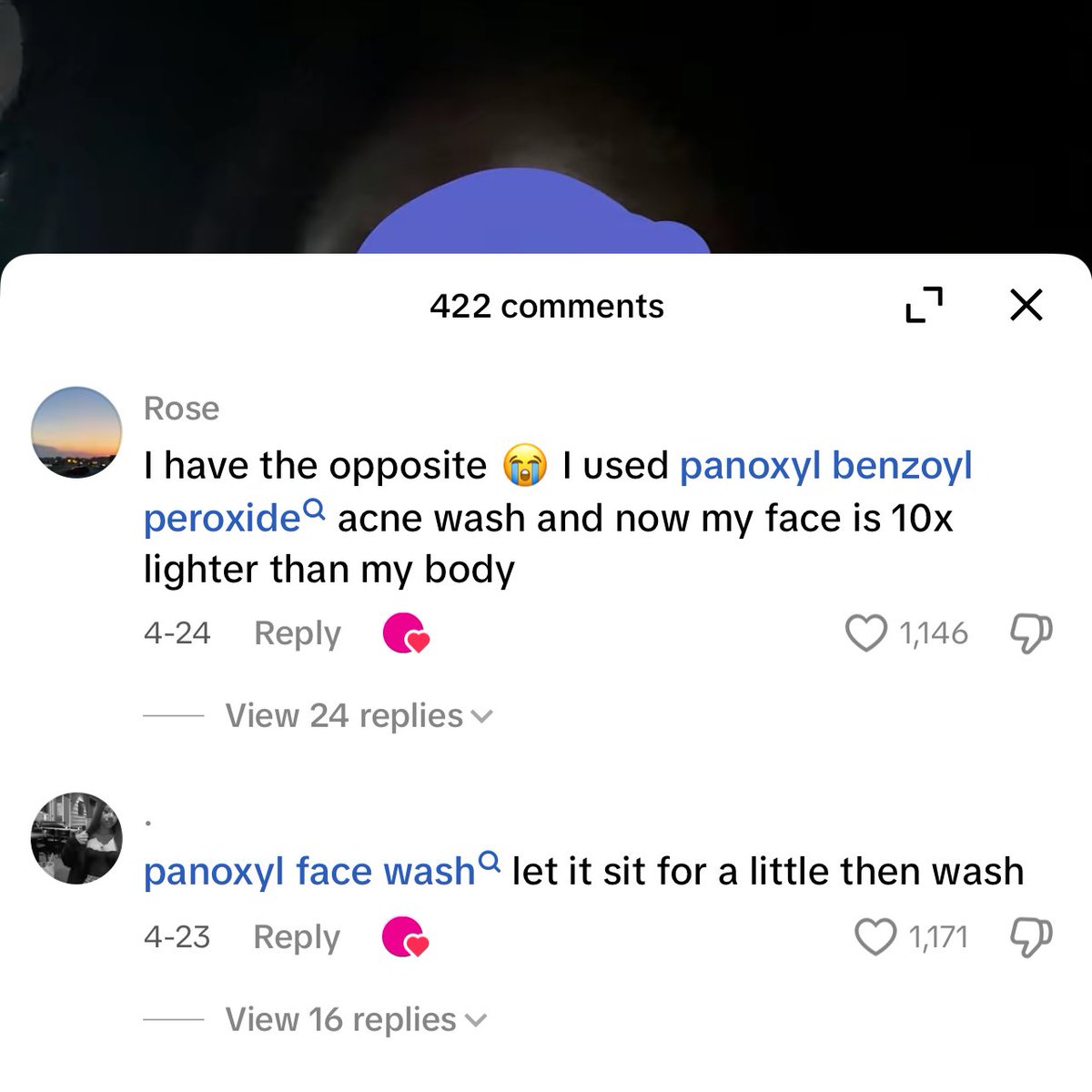 secretlyfura's tweet photo. Terlalu di fyp tiktok i - Masalah skin tone muka 3x more darker than body.

Notice people recommend Panoxyl face wash? I guna since dermatologist recommend, MENJADI BEB. I siap guna utk putihkan ketiak🤭 https://t.co/rcNTMDpZlP
