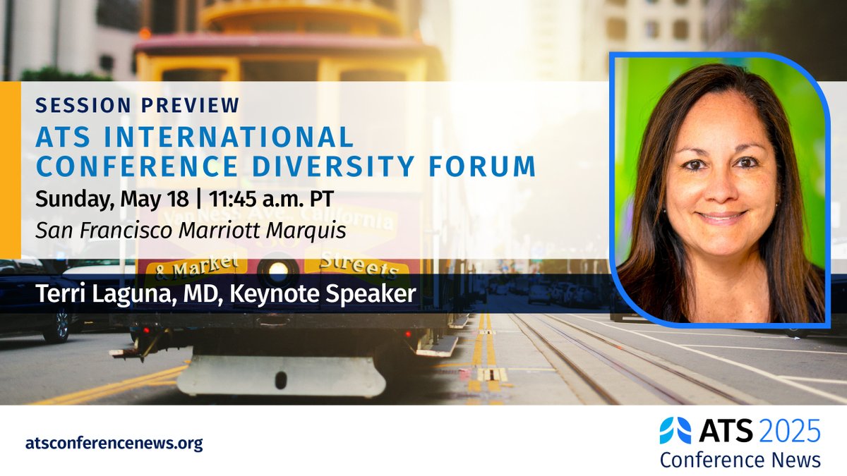 Sunday at #ATS2025: Join us at the Diversity Forum to recognize difference-makers in respiratory health and the winners of the Underrepresented Trainee Development Scholarship and the Health Equity and Diversity Fellowship. 

ATS thanks Genentech, Inc. for their generous support
