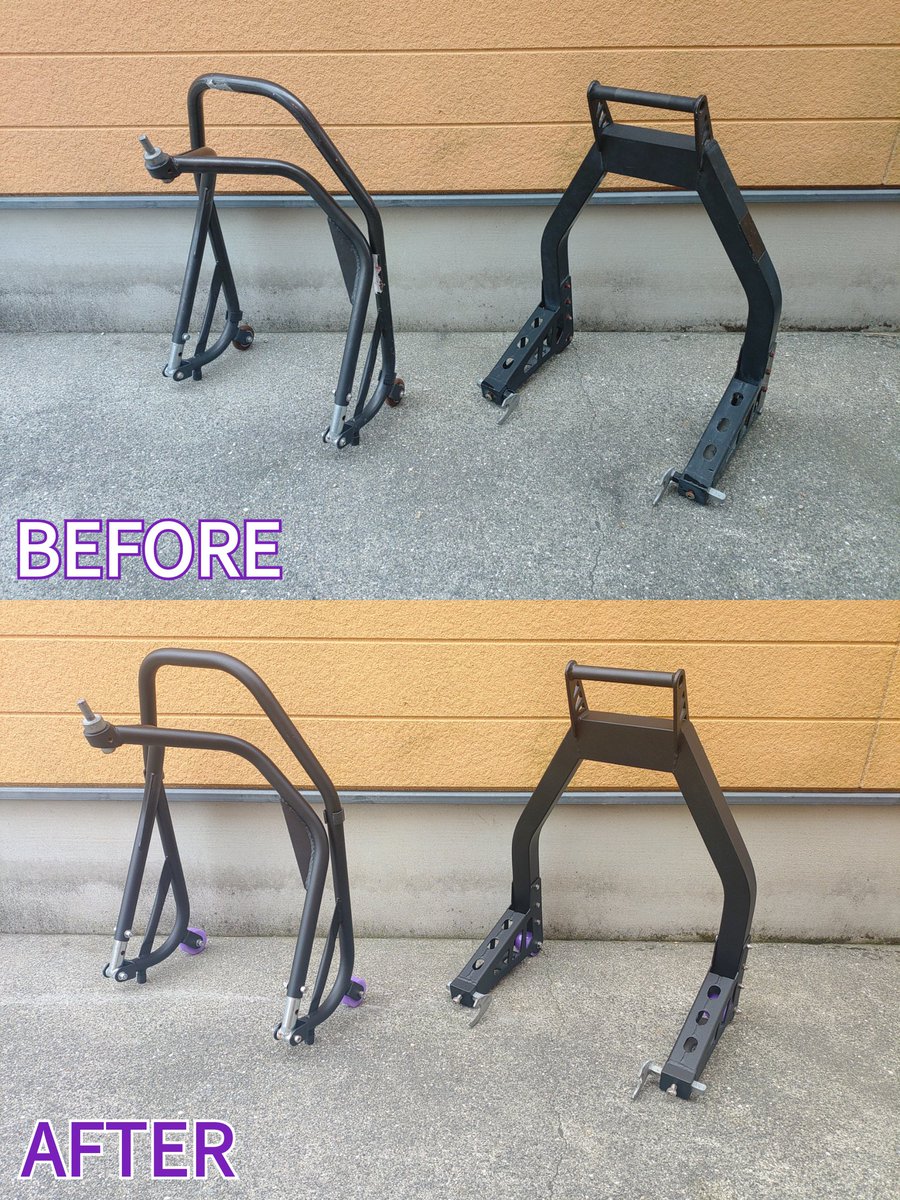 steeled_wolf's tweet photo. メンテナンススタンドメンテナンスカスタム。

repair and customize motorcycle stand. https://t.co/MQKf3TwGRR