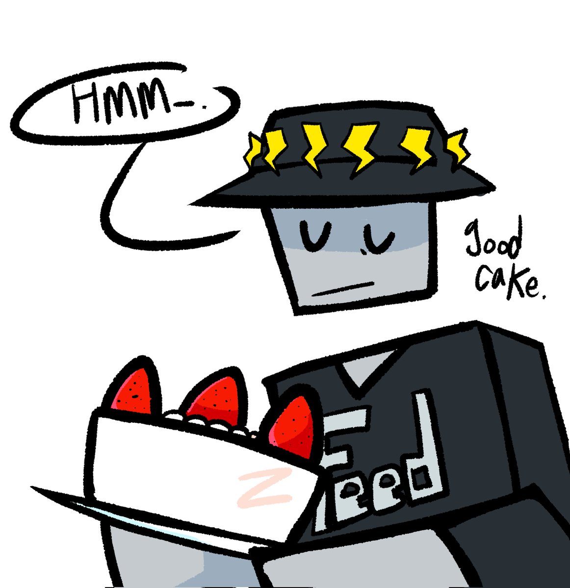 1m_BB_y3s's tweet image. #sorcus
#robloxart

Cake