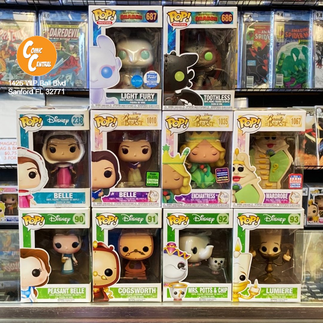 ComicCentralFL's tweet photo. Happy Sunday Funday! Our Sunday Funko Pop drop posts are back! We have a Disney themed Pop drop this week! Beauty and the Beast, Lion King, Disneyland, and more! #funkocollector #popvinyl #popfigures #funkoshop #funko #funkofan #funkopopvinyl #funkomania #funkoaddict #FunkoPOP https://t.co/mQs9uYWxnS