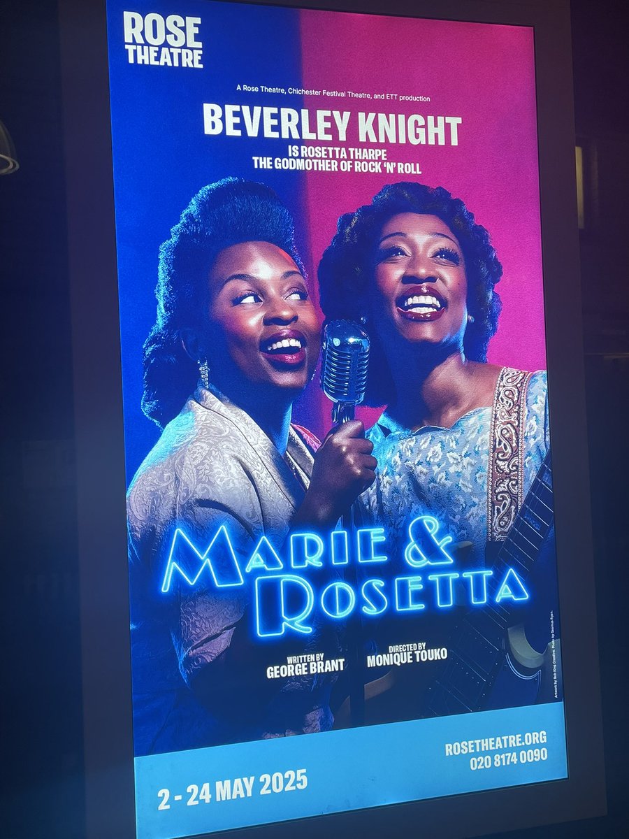 Sam O’Sullivan (@mrsamosullivan) on Twitter photo LOVED Marie and Rosetta!
A show that will really take you to church!
George Brant’s play is a brilliant portrait of 2 legendary singers and all they survived, from racism to abusive partners, to carve their own paths in music history.
Touchingly directed by <a href="/mons_about/">monique touko</a> with LOVED Marie and Rosetta!
A show that will really take you to church!
George Brant’s play is a brilliant portrait of 2 legendary singers and all they survived, from racism to abusive partners, to carve their own paths in music history.
Touchingly directed by <a href="/mons_about/">monique touko</a> with