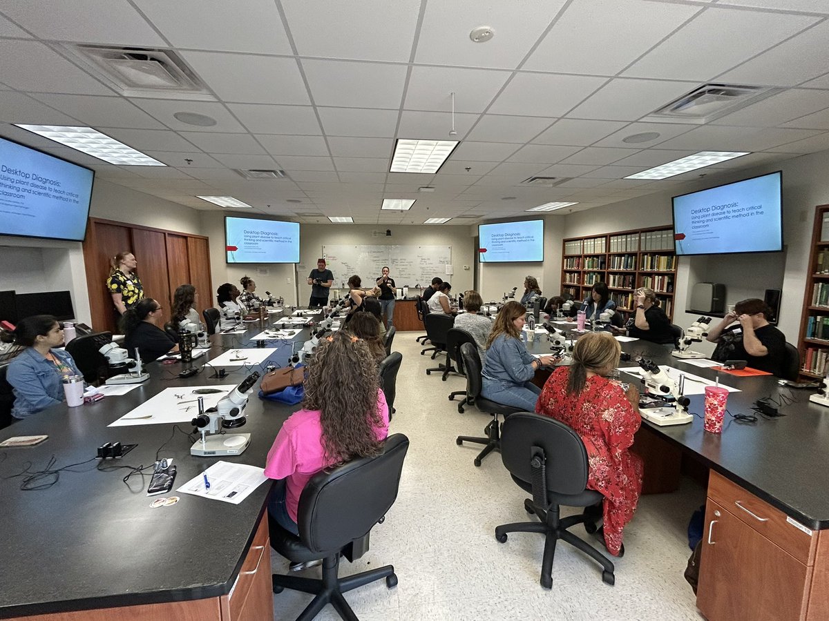Christ Mane BELIZAIRE (@chrissiebely) on Twitter photo Middle & high school teachers from across FL joined us in Gainesville for the Plants Get Sick Too workshop! We had a blast teaching about plant diseases & sharing our passion with educators who'll pass it on to the next generation of plant scientists!
<a href="/UFPlantPath/">UF/IFAS Plant Pathology Department</a> <a href="/ClinicPlant/">Tropical Plant Clinic & Research Lab</a> Middle & high school teachers from across FL joined us in Gainesville for the Plants Get Sick Too workshop! We had a blast teaching about plant diseases & sharing our passion with educators who'll pass it on to the next generation of plant scientists!
<a href="/UFPlantPath/">UF/IFAS Plant Pathology Department</a> <a href="/ClinicPlant/">Tropical Plant Clinic & Research Lab</a>