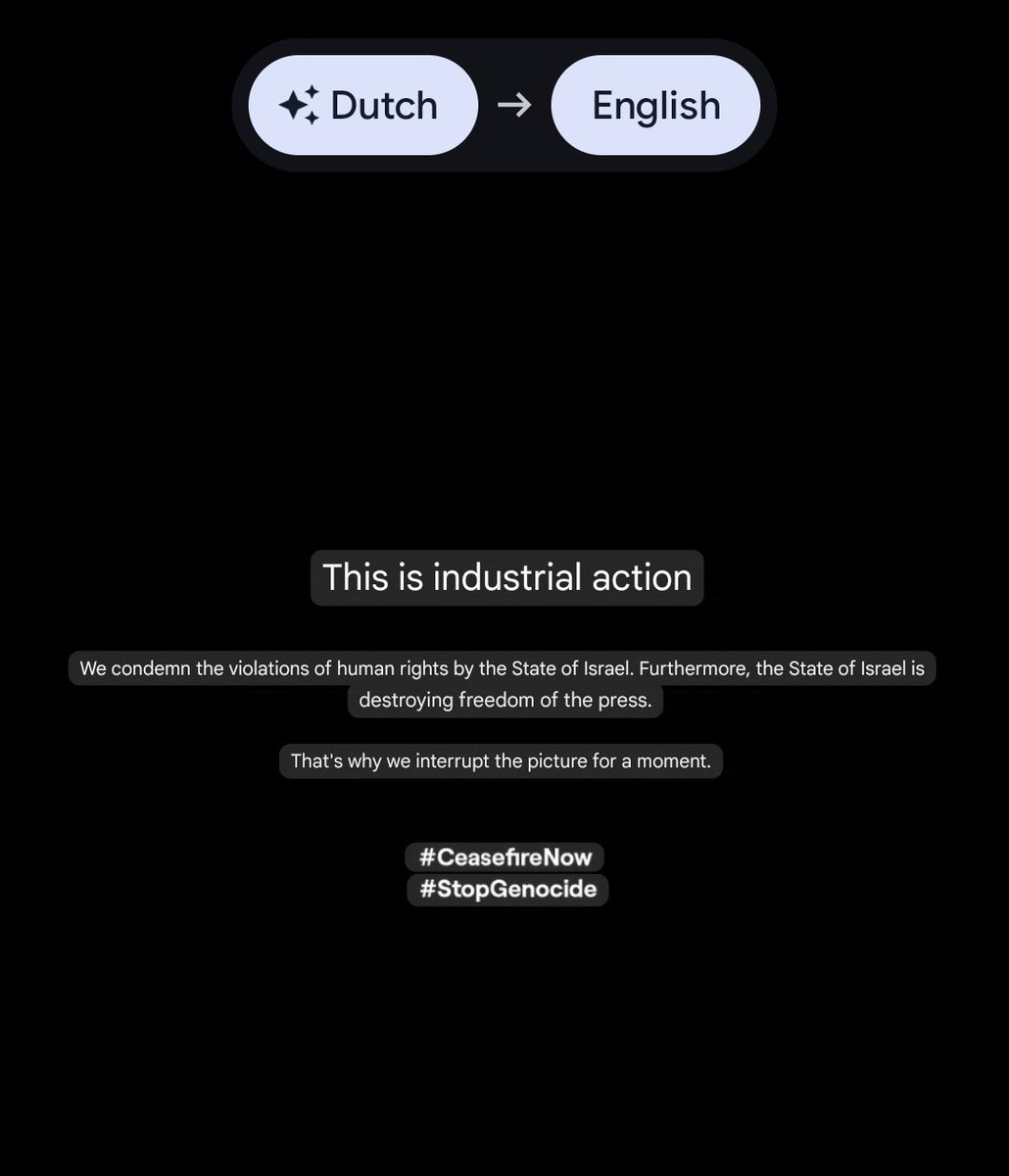 yeoutsang's tweet photo. oh wow belgium’s broadcast channel refused to air israel’s performance at the eurovision and they also aired their “i speak up for palestine” campaign on national tv before eurovision started last time #eurovision2025 https://t.co/R3GWH9gUPX