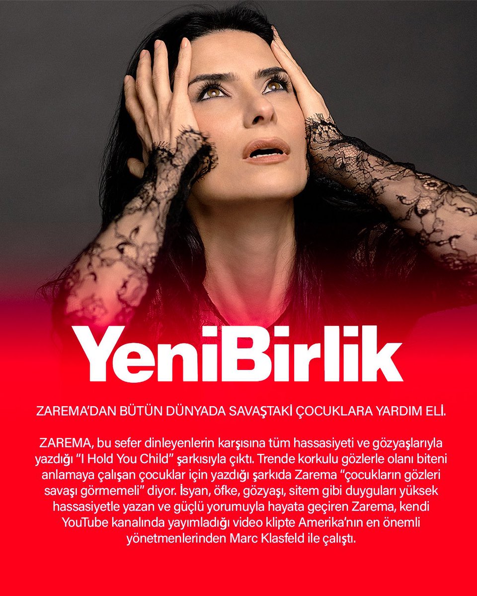 officialzarema's tweet photo. Thank you, @yenibirliktr for your beautiful article for“I Hold You Child” 🖤

#hope #empathy #compassion #solidarity #mother #children #bravery #refugees #qirimtatar #marcklasfeld #Turkey #musicvideo https://t.co/gkqf3a9dqN