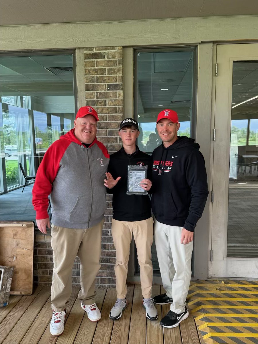 Scores for the SAC Tournament:

Jack Keirns 89 (5th overall/ All-SAC)
Jack Klinger 98
Cooper Chapin 99
Cam Schimmele 102
Stanley Stronczek 105

Total 388

Finished 3rd overall in SAC