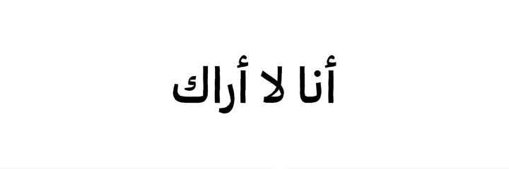 حين أقرر ألّا أراك، لن أراك. مهما حاولت استفزازي بأفعالك أو سعيت للتأثير عليّ بأقوالك واجتهدت لاستخراج رد فعل مني،لن أراك.أنت غير مطابق للمعايير النفسية،العقلية أو الأخلاقية التي تثير مركز الاستجابة لدي، لذلك أيًّا كانت أهميتك التي اتفق عليها من معك، أنا لا أراك،أنت غير ظاهر عندي