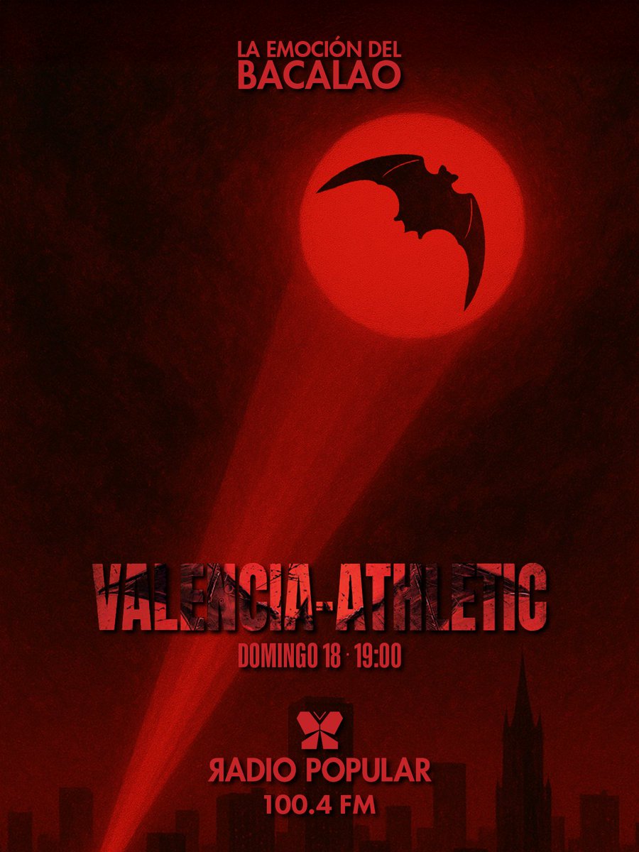 🦁 El último vuelo del 'Gudari' De Marcos

⏰ 19:00

<a href="/valenciacf/">Valencia CF</a> 🆚 <a href="/AthleticClub/">Athletic Club</a>

✍️ Participa con #EmociónBacalao

🎙️<a href="/RJ_Bacalao/">Raúl Jiménez</a>
🎚️ Mendi
⚽️ <a href="/asierelorriaga/">Asier Elorriaga</a>
📢 <a href="/dguerreirom/">Dani Guerreiro</a> 
🐦 <a href="/SaratxagaEkaitz/">Ekaitz Saratxaga</a>

#ValenciaAthletic #AthleticClub #LALIGAEASPORTS