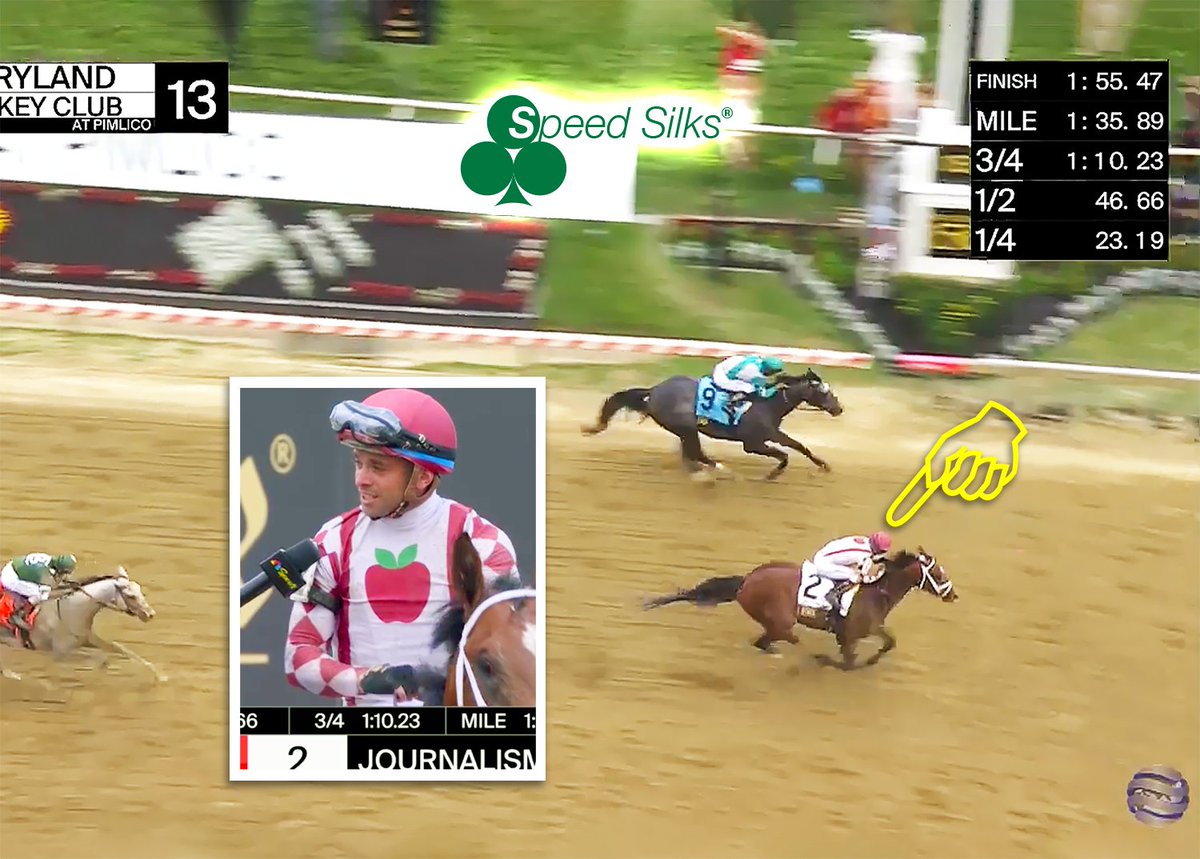 Winners wear SPEED SILKS®! Journalism wins the $2,000,000 Preakness Stakes (GI) w/jockey <a href="/umbyrispoli/">Umberto Rispoli</a> in <a href="/SpeedSilks/">Speed Silks</a> brand jockey silks. Made with Aero Dimplex® fabric to reduce drag! Trainer Mike McCarthy. Owners <a href="/BridlewoodFarm1/">Bridlewood Farm</a>, <a href="/EclipseTBP/">Eclipse Thoroughbred Partners</a>, et. al. Don't get left behind: get