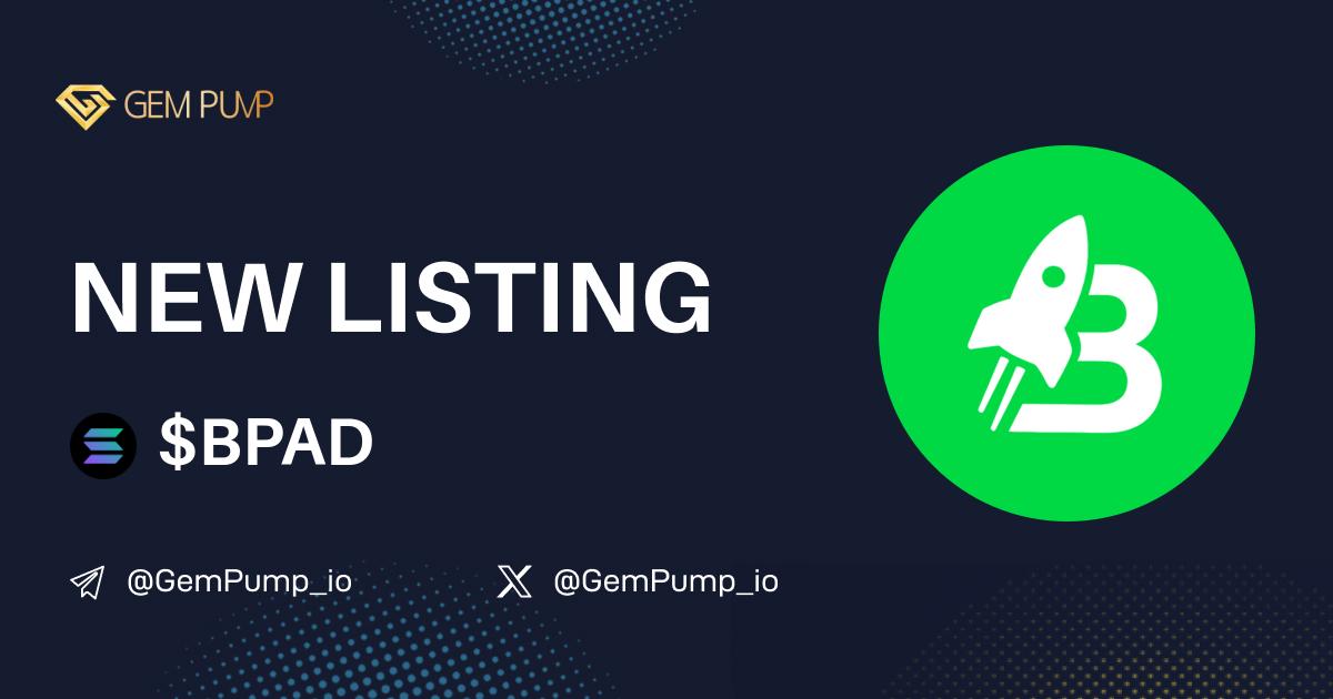Gempump_io's tweet image. 👏#BPAD listed on GemPump.io🤝@GemPump_io

📄 CA:H1pRLTGu9Q3Kv6ziV9DCvTxNQA2vAVocYuGb41wZ1FBk
 🌐 TG：t.me/believepad
 ✖️ X：x.com/BelievePad

💎GemPump：gempump.io/token/believep…
#gempump #memecoin #100xgem
