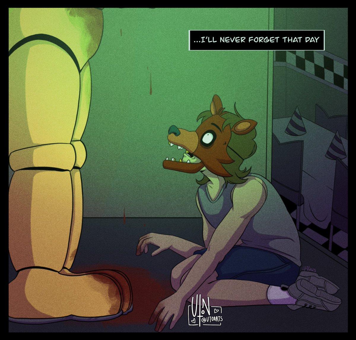 UtoARTS's tweet photo. โThat dayโ was the worst day of my life, a mistake that I couldnโt undo.. โ
#fnaf #fivenightsatfreddys #michaelafton #thebiteof83 https://t.co/kmOPiRWGS7