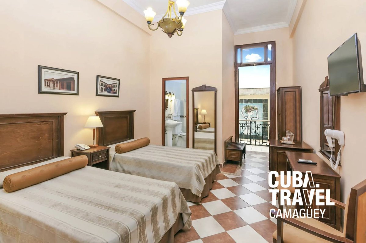 🌴🌞 Alojarse  en el Gran Hotel es sumergirse en la historia viva de Camagüey y disfrutar de la hospitalidad y el encanto de una de las ciudades coloniales más bellas de #Cuba #CubaUnica #CubaTravel #Camaguey #Infotur #CamagueyTravel 👉 shorter.me/Camaguey-Travel