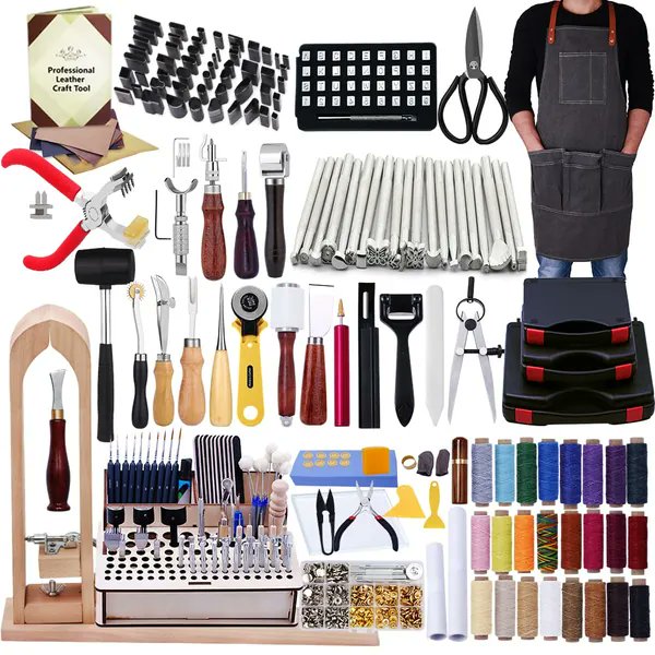 I just received a contribution towards BUTUZE 440Pcs The Most Complete Leather Working Tool Set Punch Cutter Tools, Letter and Number Stamp Set, Stamping Set, Leather Apron, Tanned Leather a from kay_tana via Throne. Thank you! throne.com/tamborlina #Wishlist #Throne
