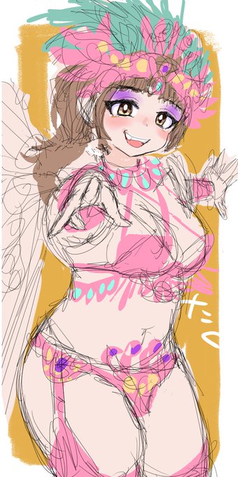 サンバガール24💃途中経過
#イラスト  #illustration 