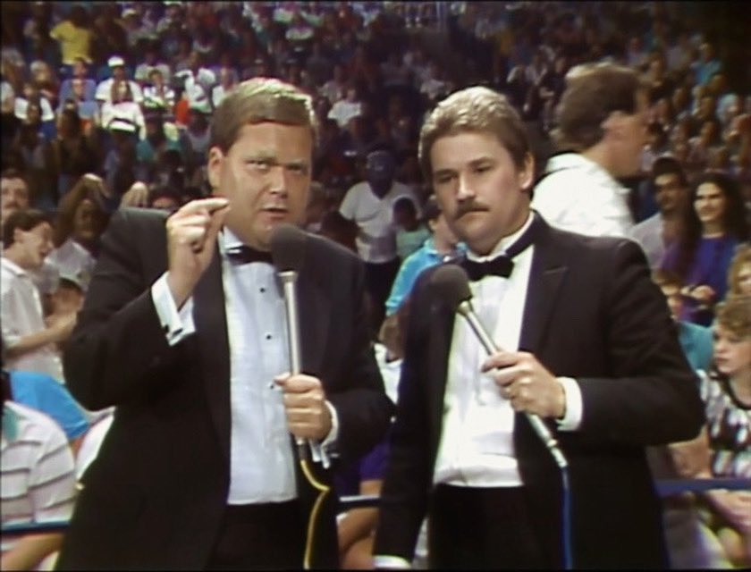 JR is my mentor.  Since we first worked together in 1987, he has taught me about being confident, about maintaining my excitement and how to communicate my love of pro wrestling to the viewers.  We are all praying for you, Jim!  You are the greatest pro wrestling announcer ever.
