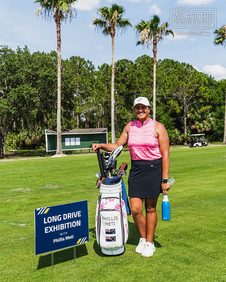 Big drives, bigger competition! 🚀⛳

LPGA Professionals and Amateurs step up to the tee with Titleist to take on World Long Drive Athlete Phillis Meti in the Longest Gain Competition! 💪🔥

#wigstitleist | <a href="/LPGA_Pros/">LPGA Professionals</a> | <a href="/LPGAAmateurs/">LPGA Amateur Golf Association</a>