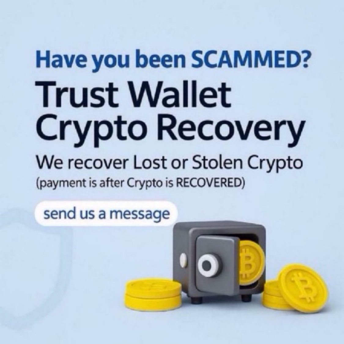 SpurTicketsHub's tweet image. The fight against crypto scams is real!
I help victims by:
1.Detecting fraudulent platforms
2.Assisting in recovering lost funds

Recent scams to watch out for:
#Wofbee #LinkenFx #Latoken #Litoken #Exbills #DigitalBase #Volt