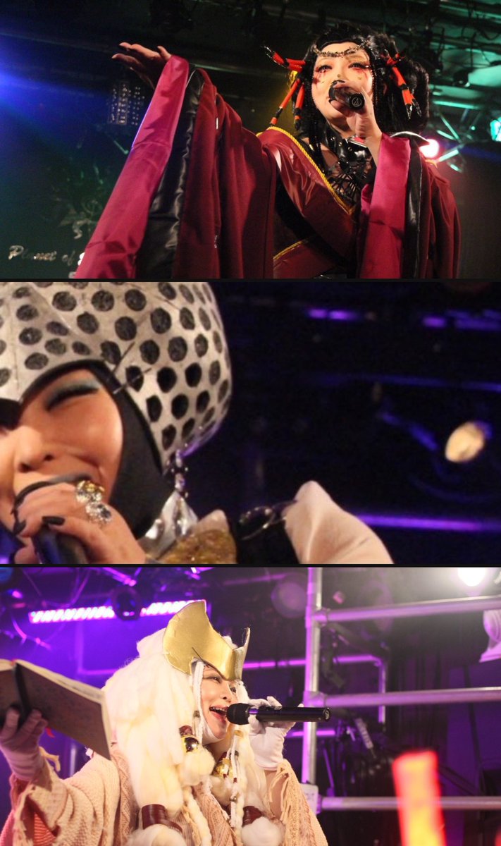 GALINAMINV's tweet photo. ガリナミンVと申します✌️
ライブではこの世のものとは思えない格好で様々なジャンルの歌を歌っています!ぜひ観て違いを楽しんでね☺️💕
👑おファンタジーな #ROAZ
💋特撮&懐アニソンの #ガリナミンV
🧝♀️梶浦系エルフでお馴染み #エルノエ
🐈⬛もう何でもアリな #バベルの黒猫 https://t.co/PrOoDZcab6