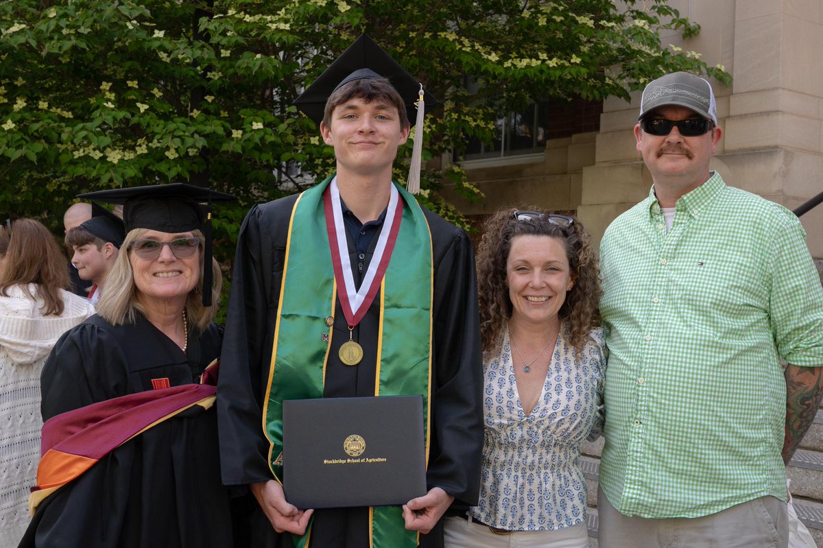 Congratulations to the graduates of the Stockbridge School of Agriculture! This afternoon, we celebrate your hard work, dedication, and passion for sustainable agriculture and environmental stewardship. We are excited to see the impact you will make. #UMassGrad2025