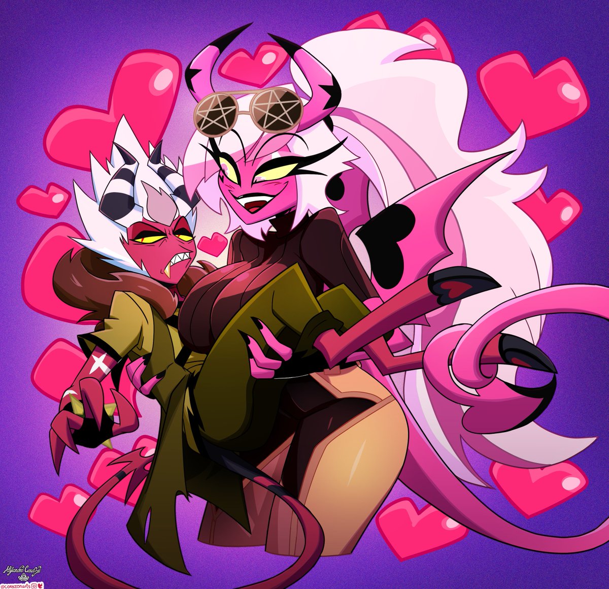 Corazon 💖 (@corazonarts) on Twitter photo #Verosika is the sort of woman that knows what she wants. And she wants #Aless. However he isn't very enthused about it.
Based on a post made by <a href="/gerph_art/">Bur/Gᛊᚱᚹᚺ 🍔</a> !
#VerosikaMayday #impsona #Helluvaboss #Hellaverse #HelluvaBossFanart #Slayday #Verosika is the sort of woman that knows what she wants. And she wants #Aless. However he isn't very enthused about it.
Based on a post made by <a href="/gerph_art/">Bur/Gᛊᚱᚹᚺ 🍔</a> !
#VerosikaMayday #impsona #Helluvaboss #Hellaverse #HelluvaBossFanart #Slayday