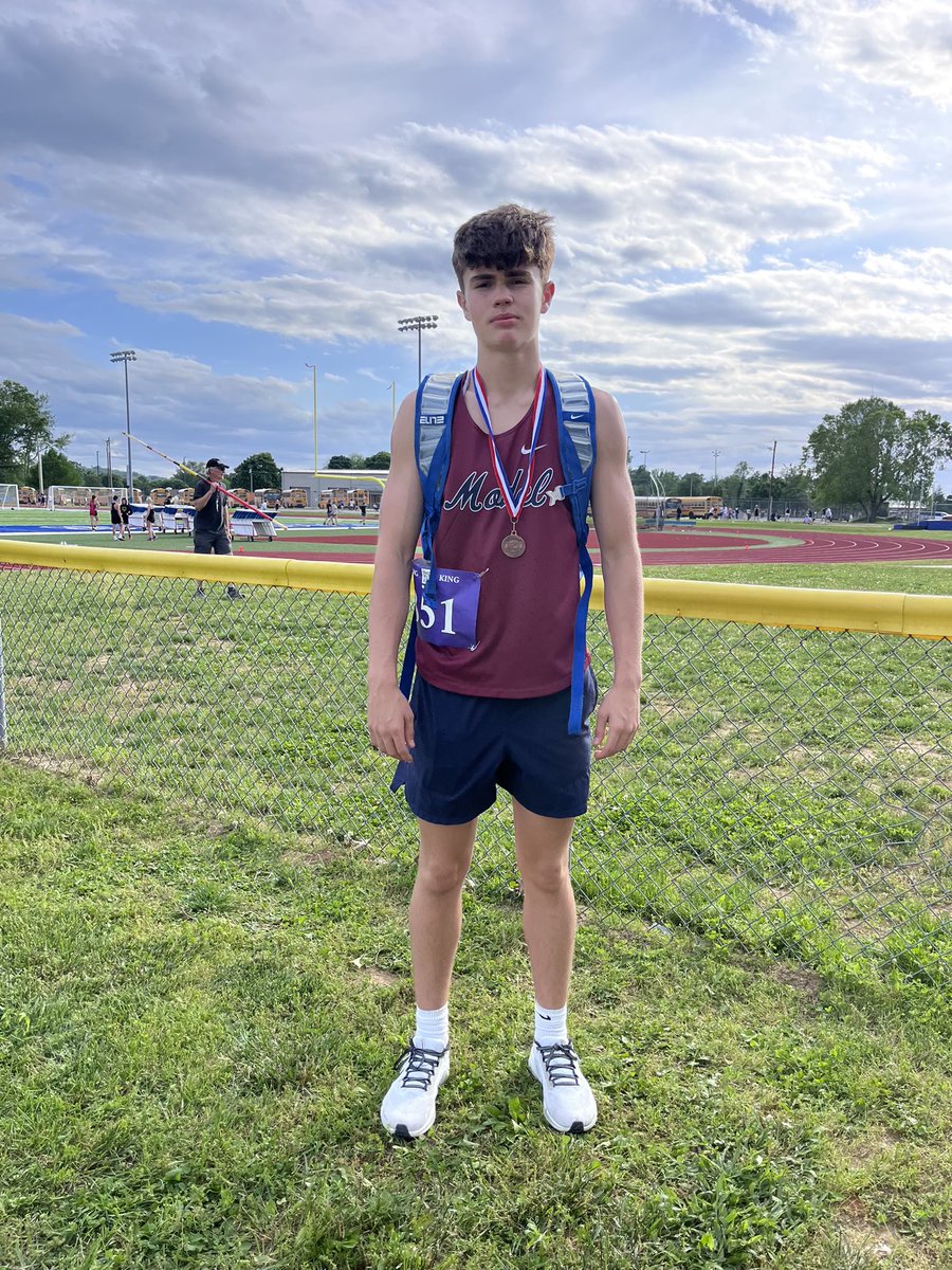 Lando Mayo finished 3rd in today's KHSAA Regional 100 Meter Dash!