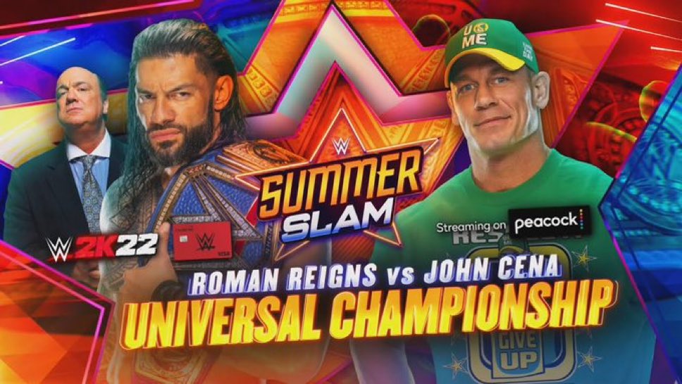 This was the exact same as their first one but without the crowd being hyped and Roman just brushes off all Cena’s moves