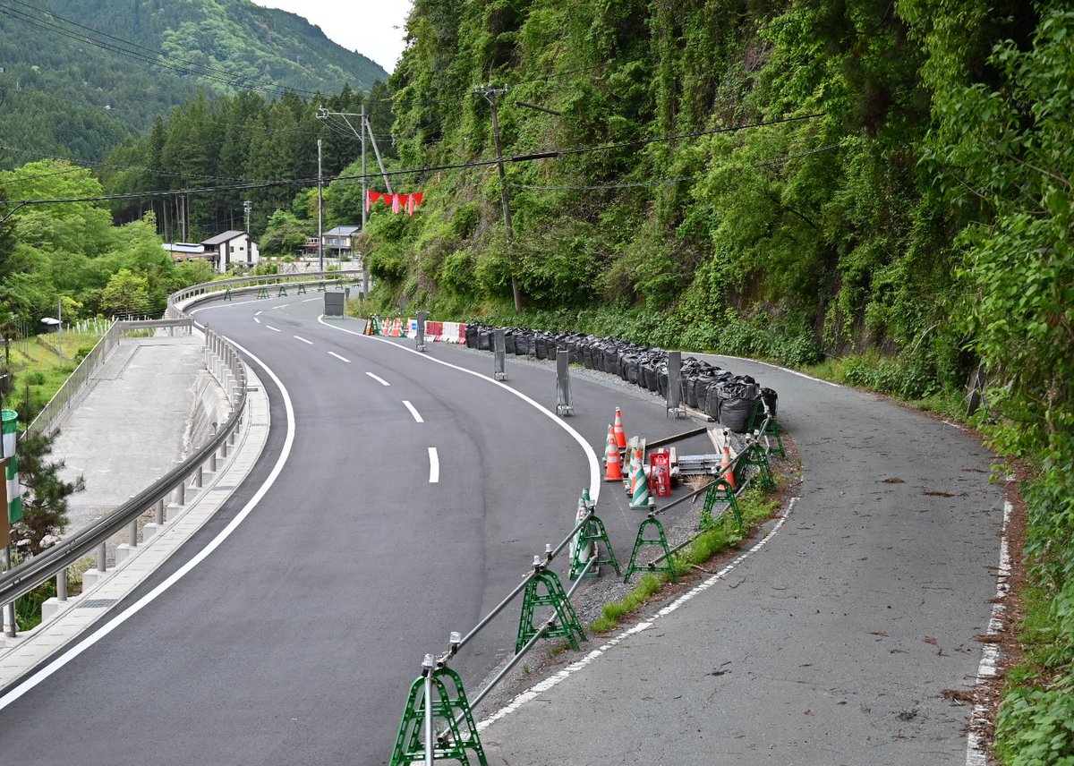 現場状況】 三遠南信自動車の現道改良区間、水窪北IC（仮称）〜水窪IC