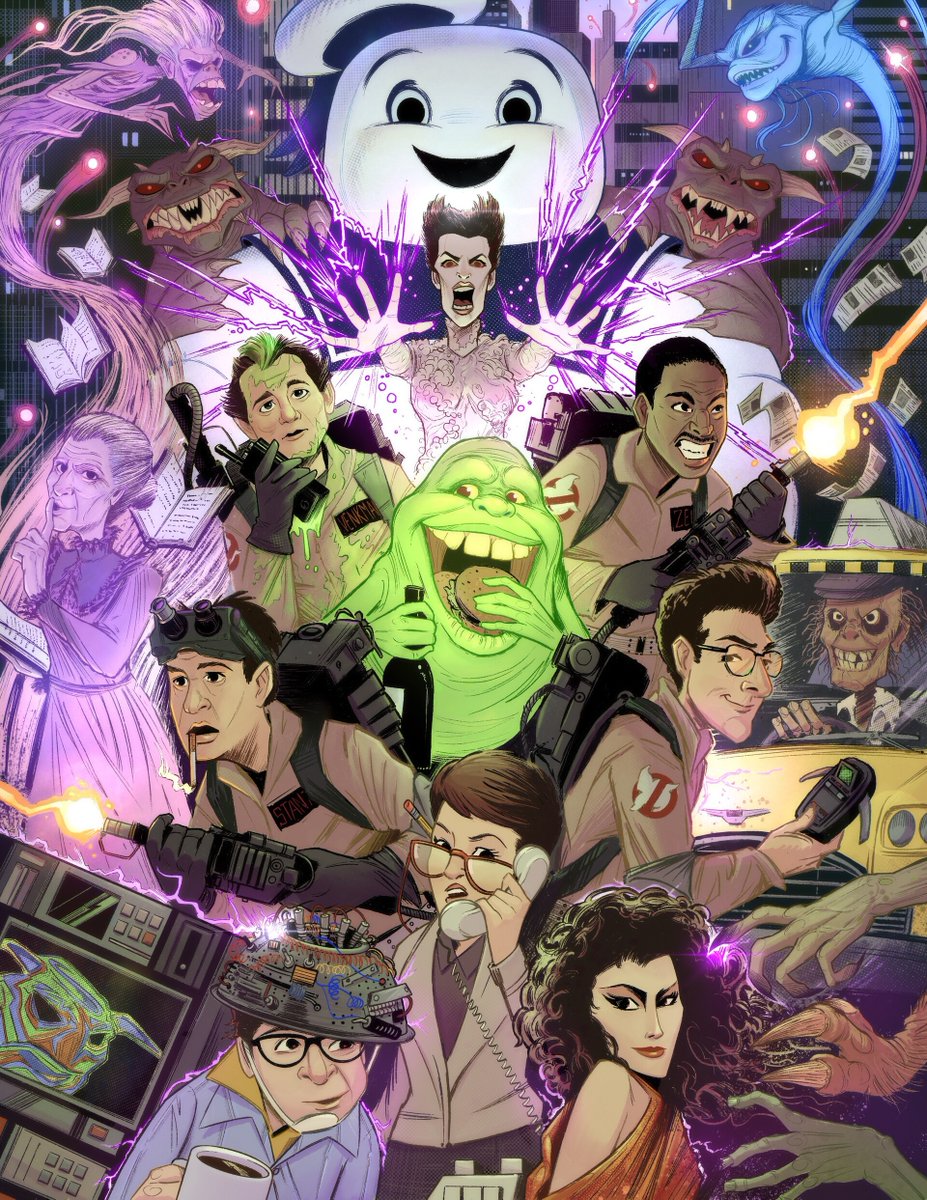 From Slimer to Stay Puft, check out this Ghostbusters tribute by artist Adam Sanford! 👻