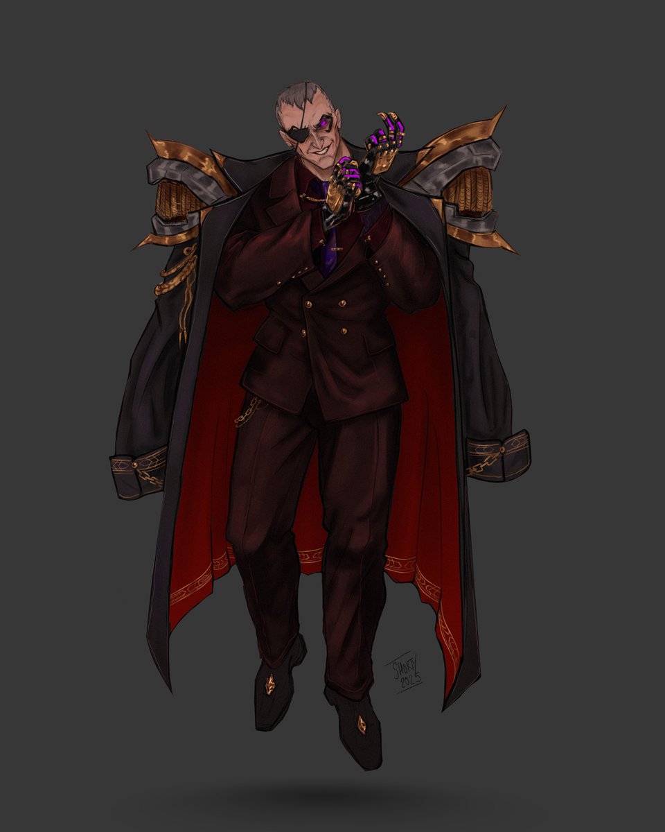 Any excuse to draw #siebrendekuiper in more emperor outfits tbh - Inspired by the new M.Bison skin and I used him as a reference #Overwatch2 #galacticemperorsigma #sigmaoverwatch