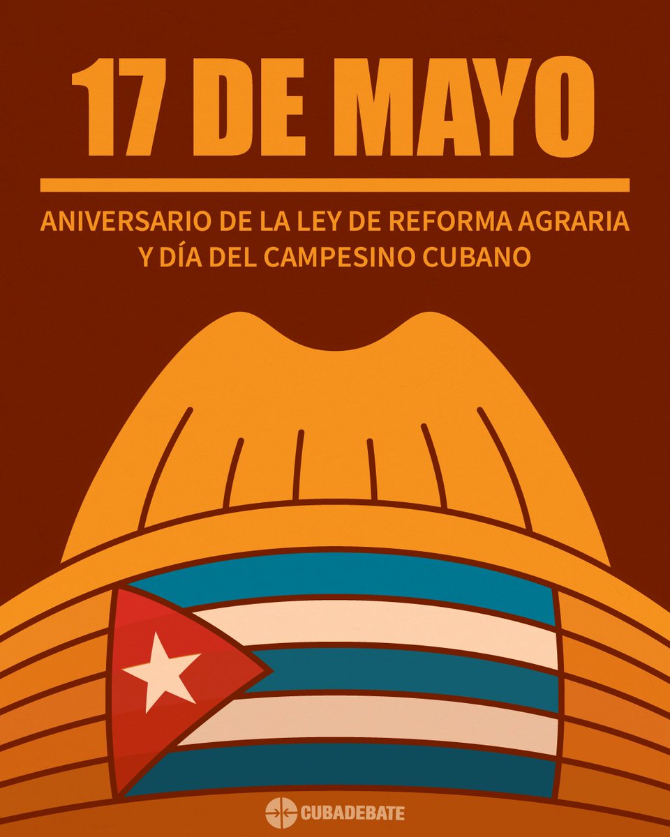 Un fuerte abrazo en su día a nuestros campesinos. La labor que realizan es vital para contribuir a la soberanía alimentaria del país y aportar al desarrollo socioeconómico #Cuba
#CubaPorLaSalud
#CubaPorLaVida
<a href="/yoan731/">@yoan731</a> 
<a href="/RomanYelina/">Yelina Roman</a> 
<a href="/DrYusleivy/">Dr. Yusleivy Martínez</a>