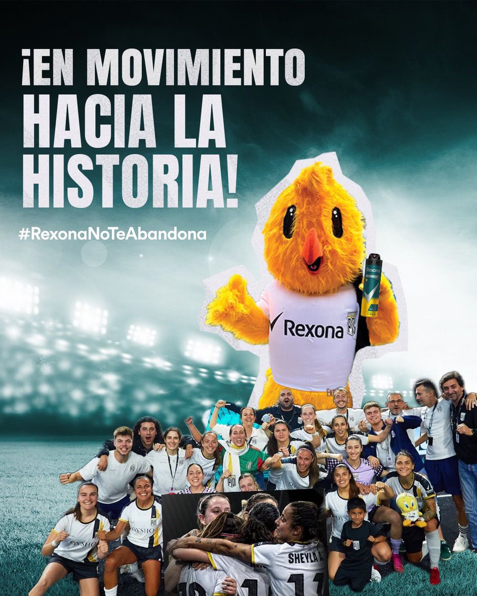 orgullosa de este equipo, de lo que hemos logrado y de lo que podamos hacer hoy. grande antitranspirante @rexonamx por siempre inspirar y protegernos. vamooooos 🐤💪🏻🏆 #RexonaNoTeAbandona #publicidad