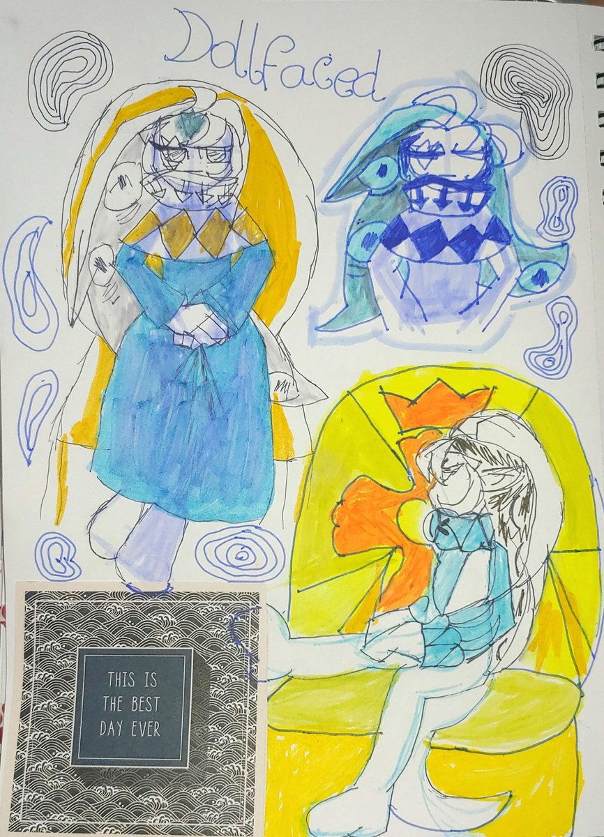 DarkRevivaI's tweet photo. Fanart inspired by Jamma's new fic, #dollfaced https://t.co/033qEK1faF