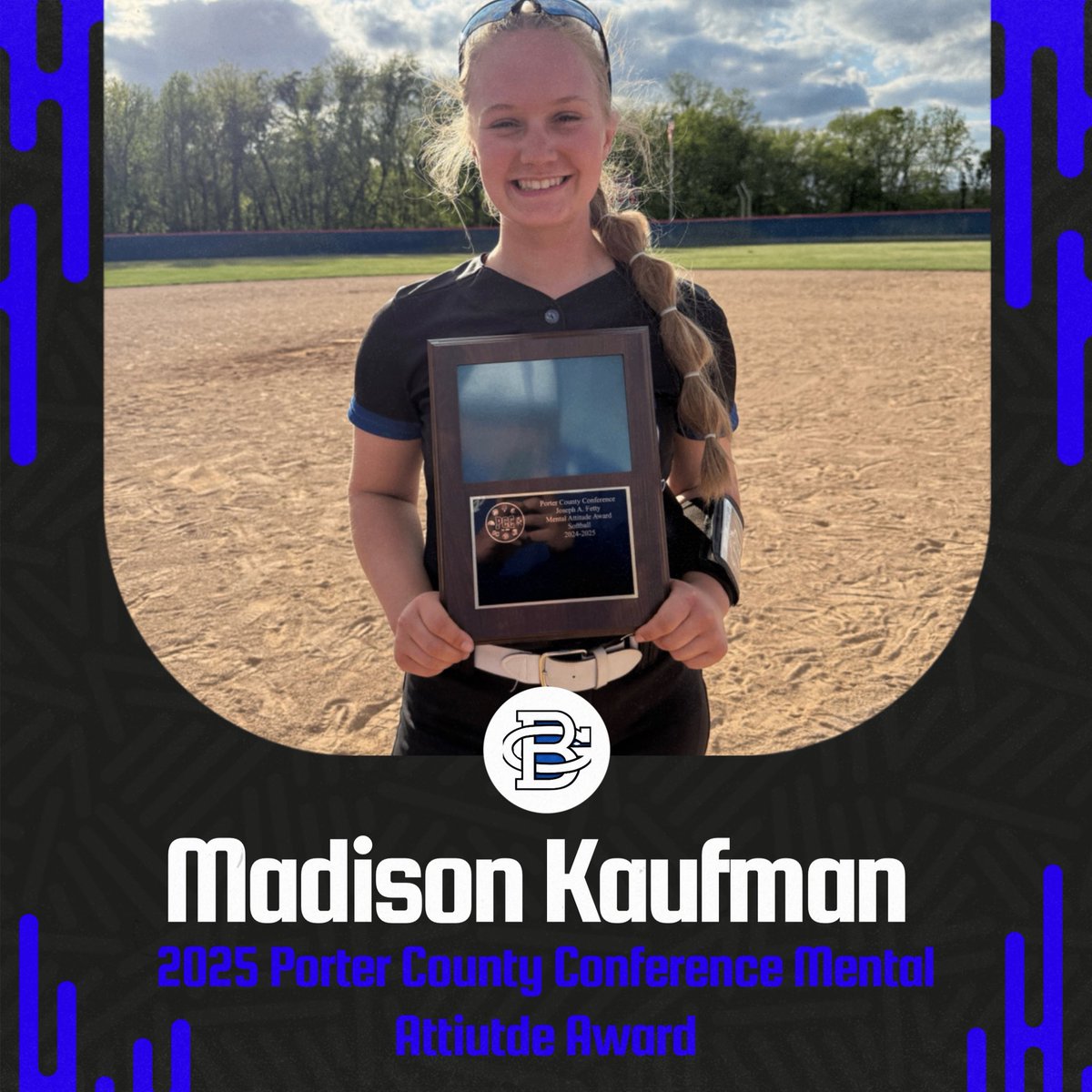 BGWolvesSports's tweet photo. Congratulations to the 2025 Porter County Conference Mental Attitude Award winner, senior Madison Kaufman! We are so incredibly proud of your leadership on and off the field over the last four years! https://t.co/yDrOt0OoXF