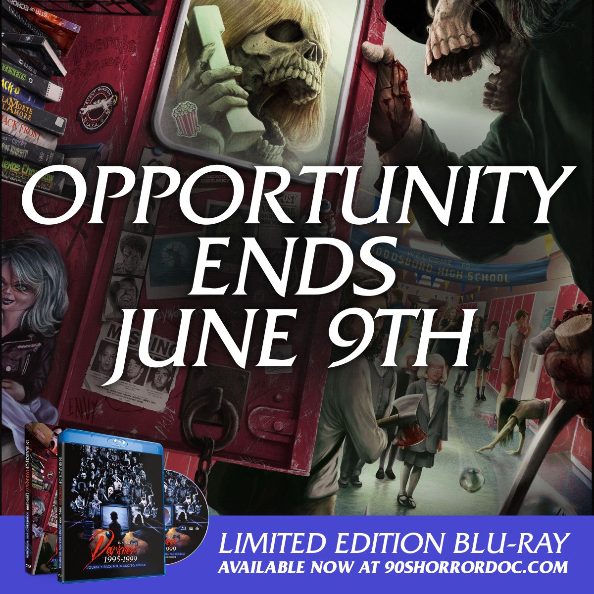🎬💀 Be Part of Horror History.
In Search of Darkness: 1995–1999 is officially available for pre-order — and this is your chance to leave your mark.

🩸 Order now and get your name in the credits — This offer ends June 9th!

👉 Link in the Bio 90sHorrorDoc.com