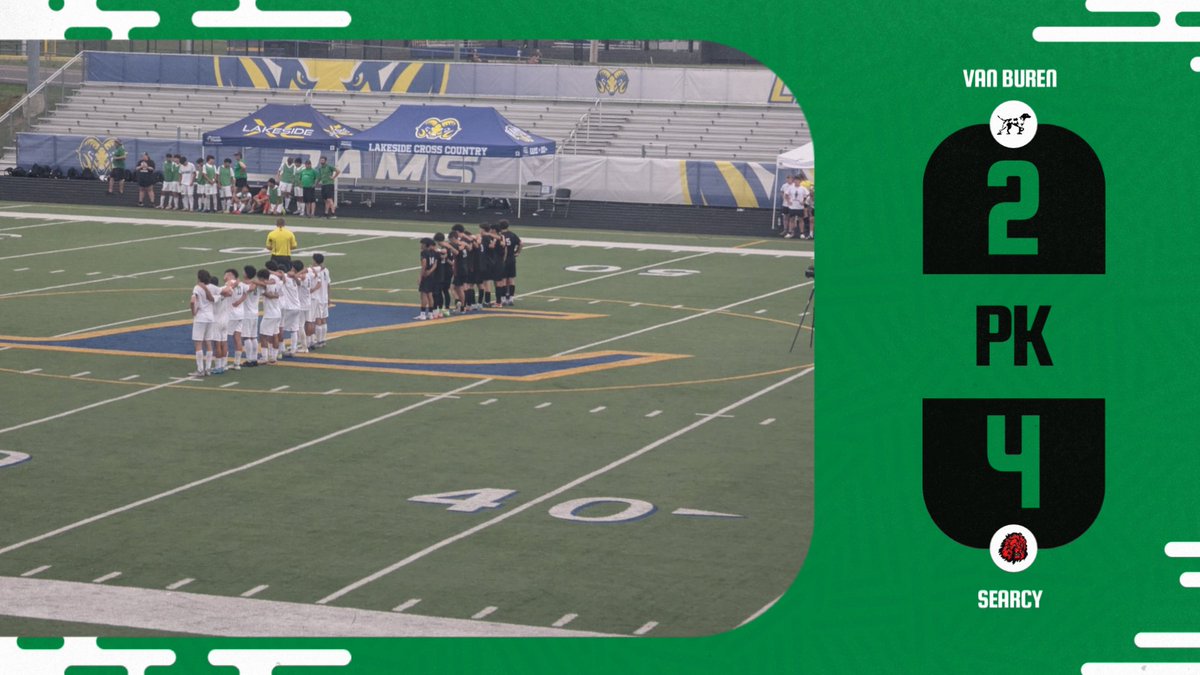 VBSD Activities/Athletics (@vbsdactivities) on Twitter photo Final
5A State Tourney
<a href="/VBHSboyssoccer/">Van Buren Pointers Boys Soccer</a> comes up short in PK's but a heck of a year for this talented young bunch! Congrats on great careers from seniors Jahaziel Banda, Trevis Bushnaq & Eli Davis...semifinals every year and a State Runner-Up! Final
5A State Tourney
<a href="/VBHSboyssoccer/">Van Buren Pointers Boys Soccer</a> comes up short in PK's but a heck of a year for this talented young bunch! Congrats on great careers from seniors Jahaziel Banda, Trevis Bushnaq & Eli Davis...semifinals every year and a State Runner-Up!