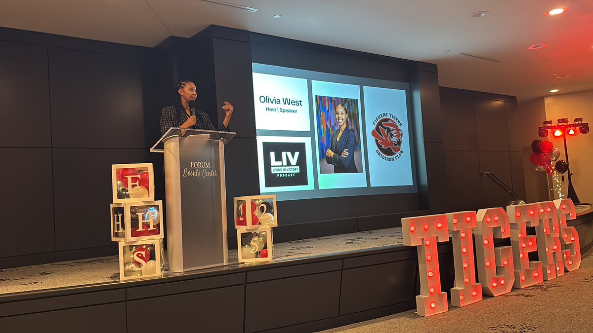 FballTiger's tweet image. Olivia West is our key note speaker this evening!