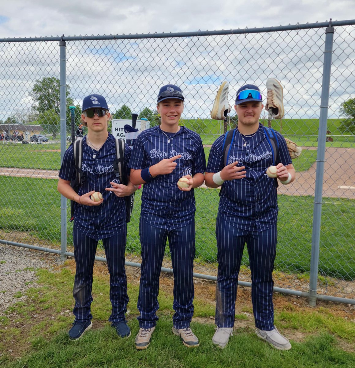The Bash Brothers 2.0. AJ (2) Garrett (1) and Dash (4) all with dingers today in a 16 to 2 rout of McComb. Time to focus on a tournament game fellas. We have a really nice solid young team with great senior leadership. Get out and watch these guys this week. Fun team!