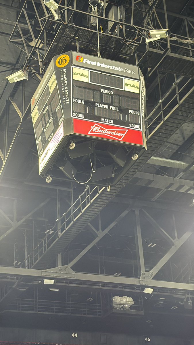 The <a href="/MetraPark/">MetraPark</a> scoreboard is broken. Time for Yellowstone County to update this 50 year-old BS. Hard to have a national broadcast and a national product with shit like this.