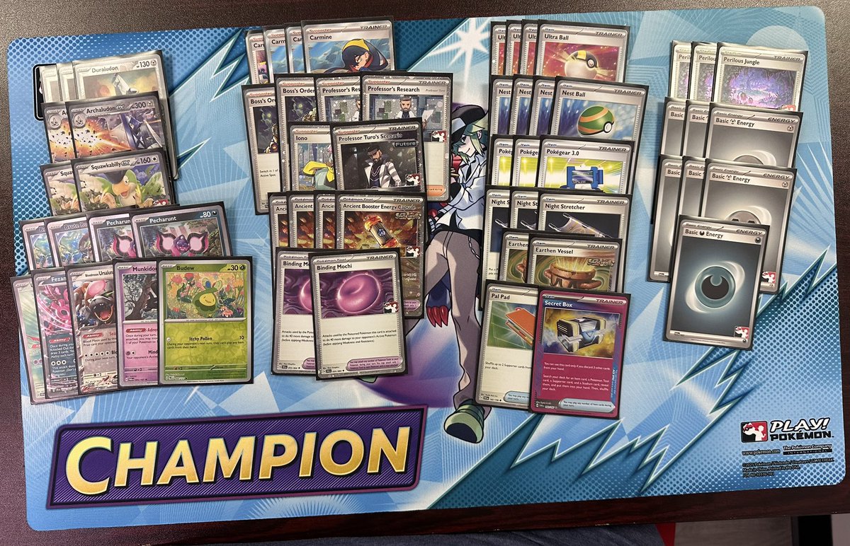 After a couple of top 4s, finally back on top. This time with poison bridge. Munki, dark, and budew did nothing for me.