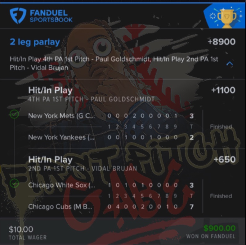 FIRST PITCH LIVE!!

#firstpitchbets
#gamblingX