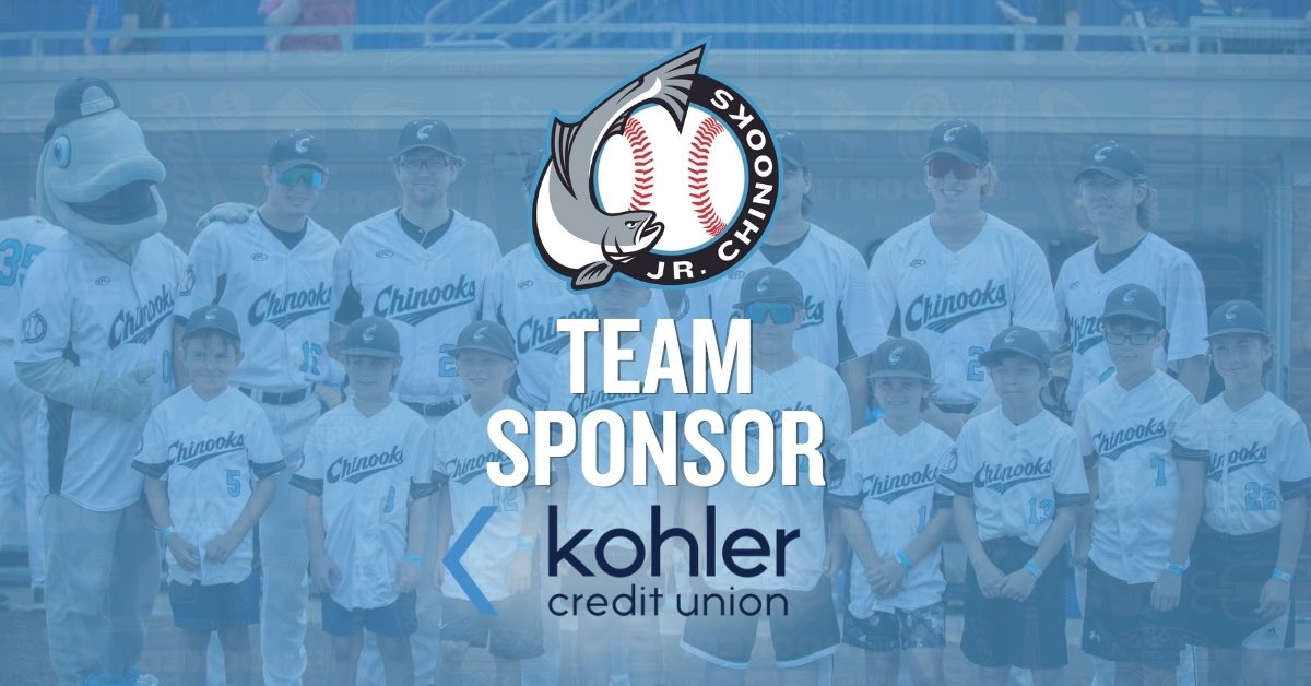 Jr. Chinooks (@jrchinooks) on Twitter photo Big thanks to <a href="/KohlerCU/">Kohler Credit Union</a> for stepping up to the plate as an official team sponsor of the Junior Chinooks! Big thanks to <a href="/KohlerCU/">Kohler Credit Union</a> for stepping up to the plate as an official team sponsor of the Junior Chinooks!