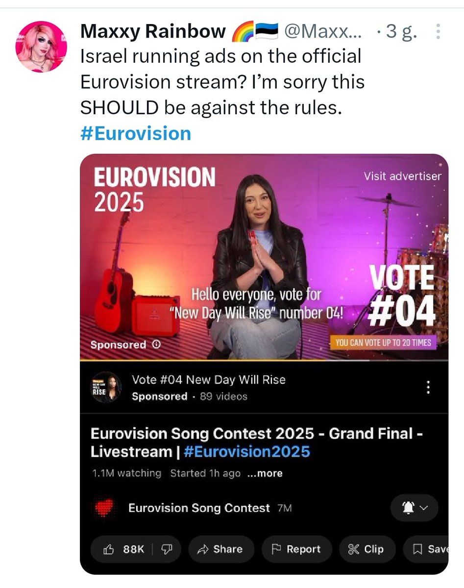 #Eurovision I wonder if #Israel did campaigns on YouTube then it wouldn't be a problem for them to spend a few million $ to send text messages via VoIP. It's not difficult to send thousands of text messages through bots that send paid text messages through gateways like <a href="/twilio/">twilio</a>