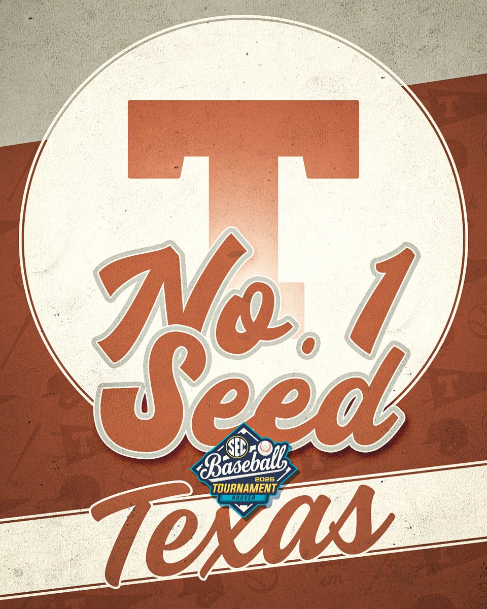 🚨 NO. 1 SEED

🤘 <a href="/TexasBaseball/">Texas Baseball</a> 

#SECBSB x #SECTourney