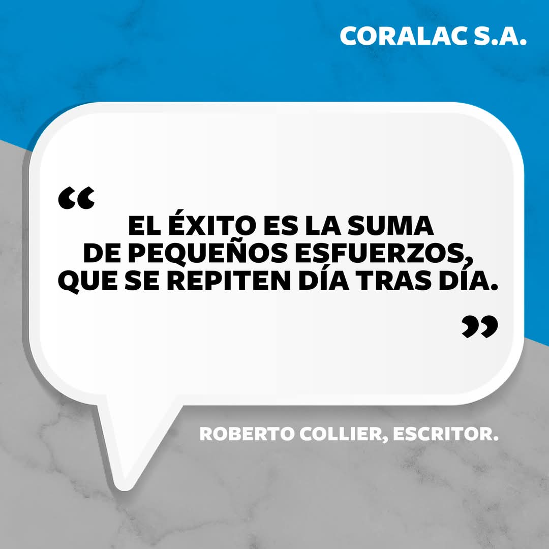 ¿Te has fijado en cómo se construye el éxito? 🤔

No es un golpe de suerte, sino la suma constante de pequeños esfuerzos que se repiten cada día. 💪

Cada acción, por pequeña que sea, te acerca a tu meta. No te rindas, la constancia es la clave. 

#Coralac