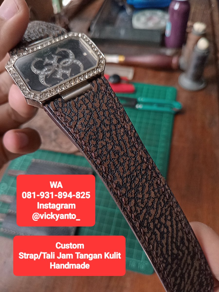 vickyanto_'s tweet photo. ⌚ Custom Strap/Tali Jam Tangan Kulit Handmade

🐄 100% Kulit Asli

💰 Mulai Rp150.000

🏠 Jl. Silikat 32A (Masuk Gg Penjahit Kulit), Purwantoro, Blimbing

📱 https://t.co/MPuQZ10mcM

📷 https://t.co/cz6hv0w2y5

📍https://t.co/jySiNQFZfL

@infomalang
#pasarmingguinfomalang https://t.co/NAjmFKyTKV
