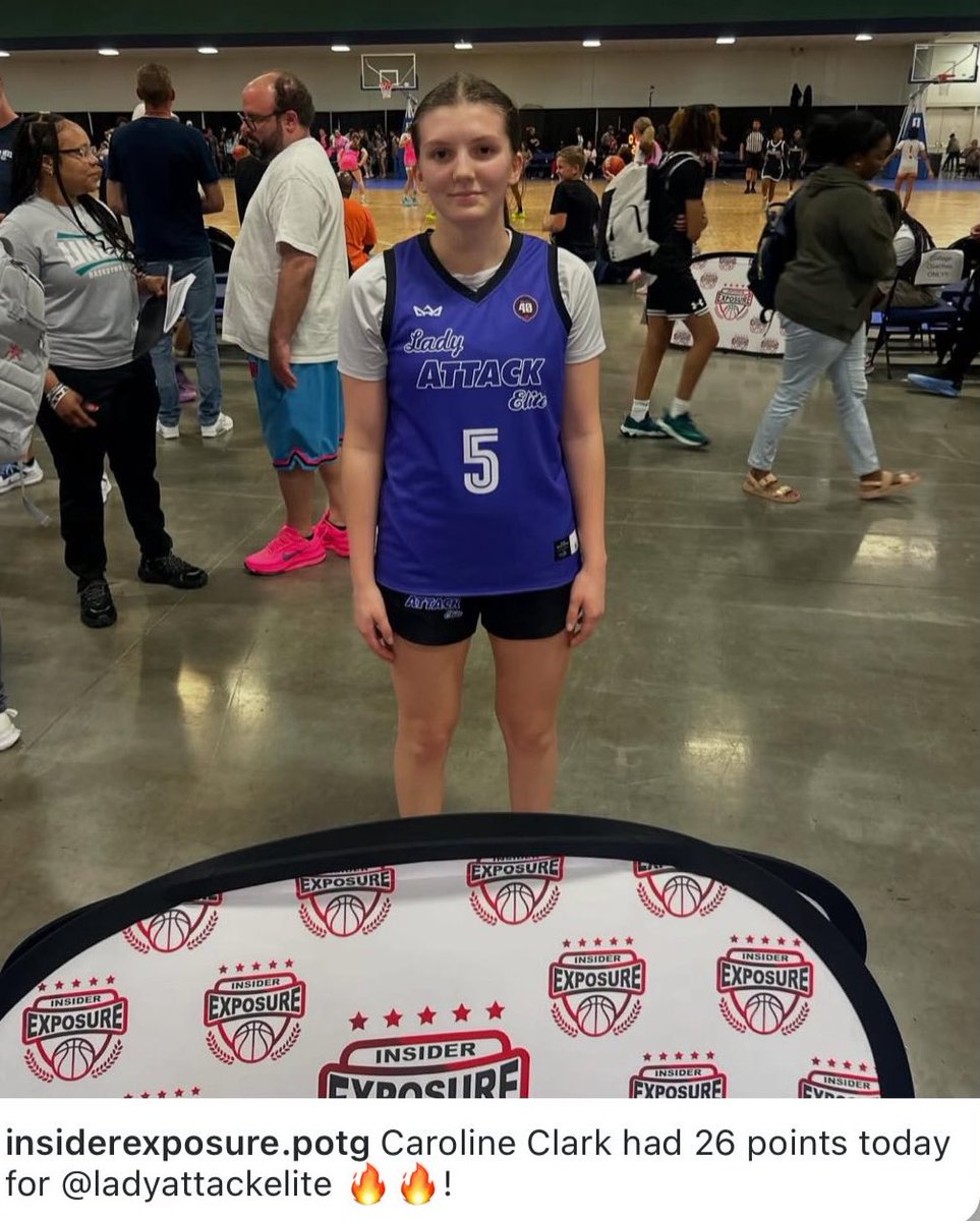 Great team win tonight with <a href="/LAE2027/">Lady Attack Elite Basketball - 2027</a>! Had 26 points earning player of the game at the <a href="/InsiderExposure/">InsiderExposure</a> Beast of the East tournament! <a href="/Assist_U_/">AssistU Recruiting</a> <a href="/JoshParcell/">Josh Parcell</a> <a href="/LADYATTACKELITE/">Lady Attack Elite Basketball</a> <a href="/UCHOOPS/">Union County Hoops, Football, Baseball & Softball</a>